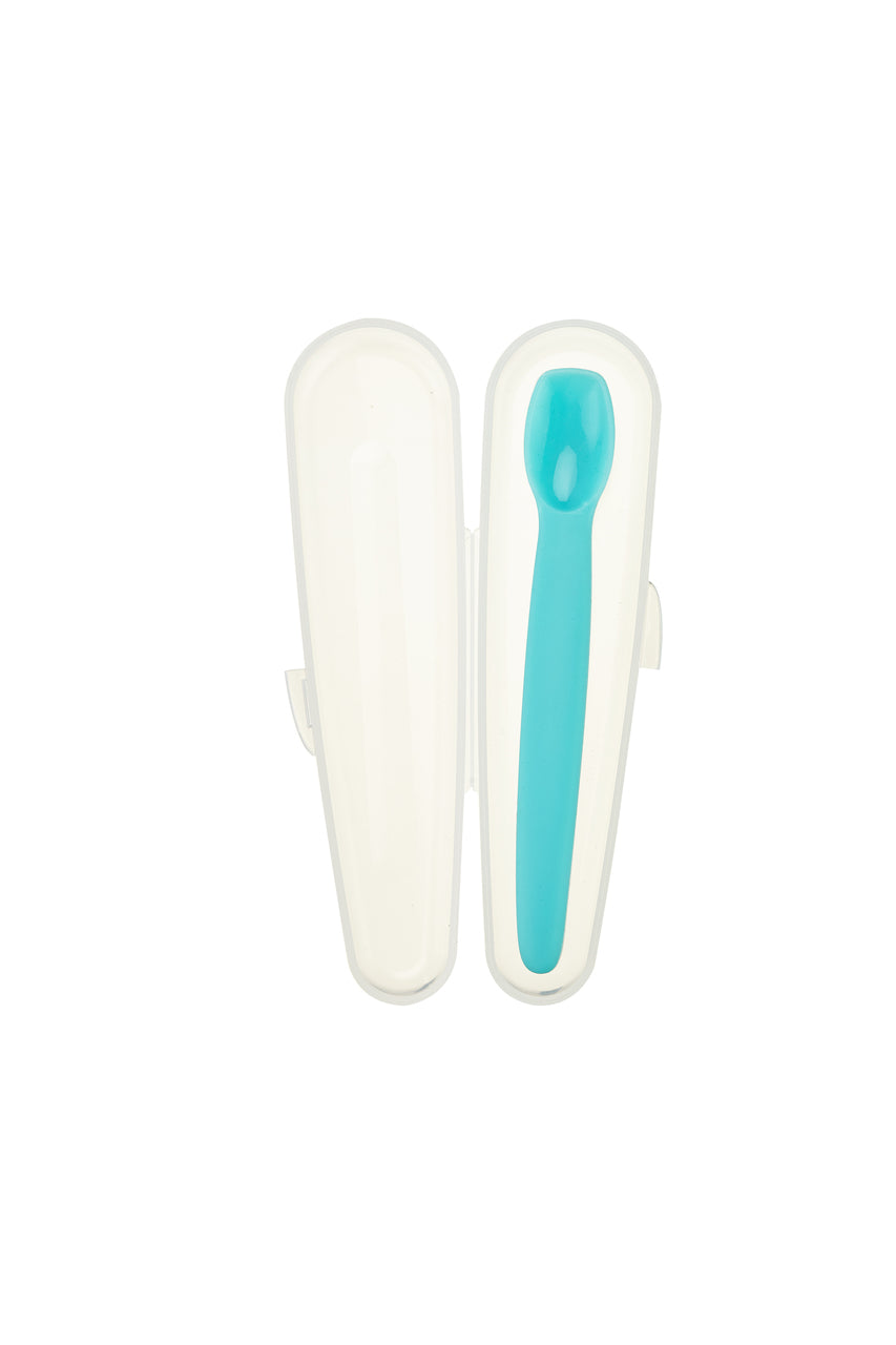 Cuchara de silicón Innobaby con estuche para bebé