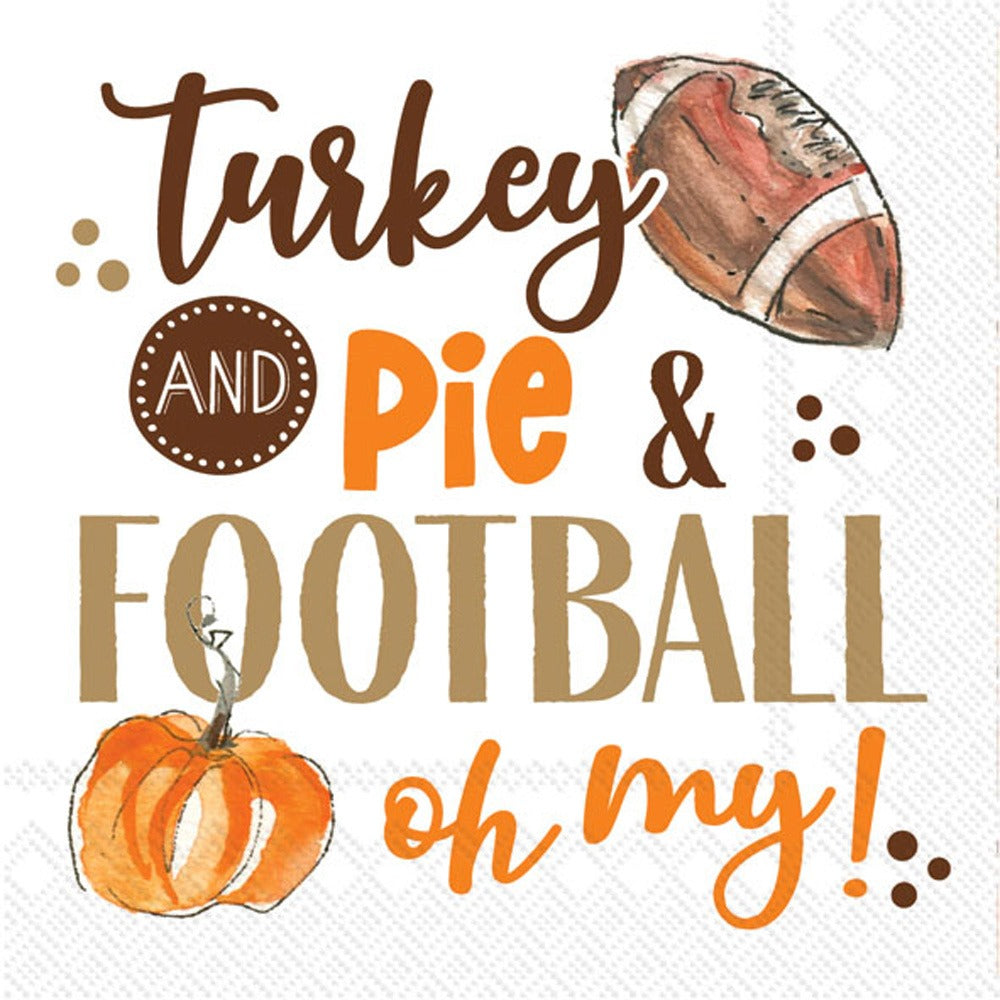 Servilletas TURKEY PIE Football Fever 20 pzs