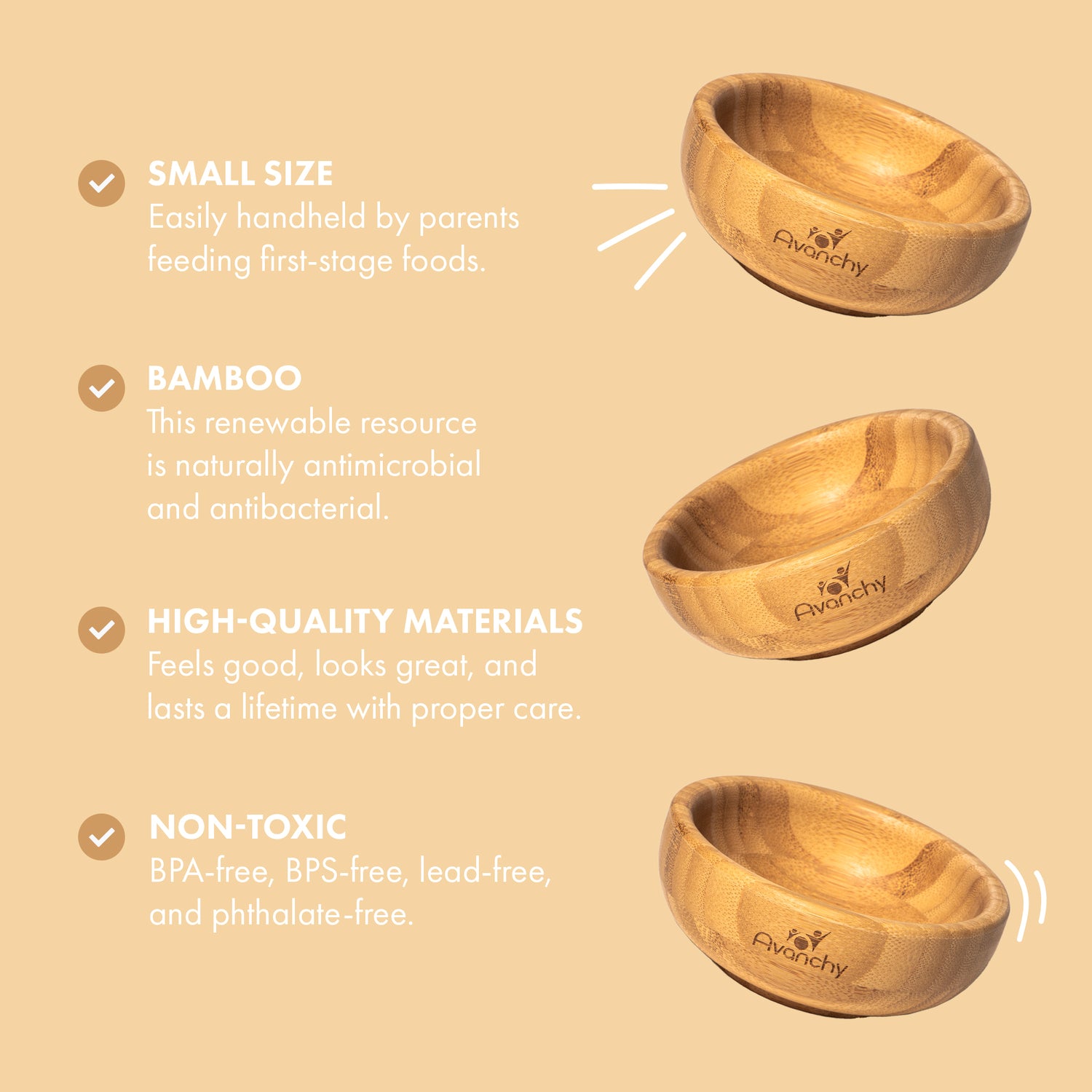 AVANCHY Mini Bowl Bamboo