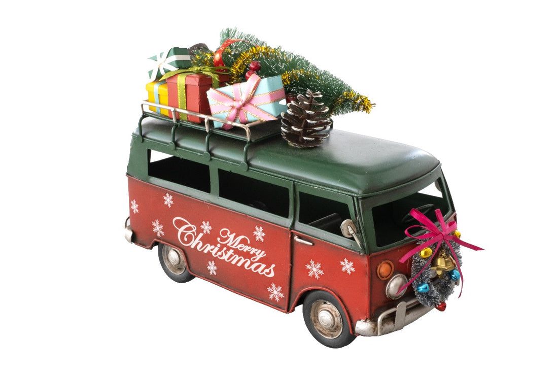 The Elf Hut Combi Verde y Roja con Pino