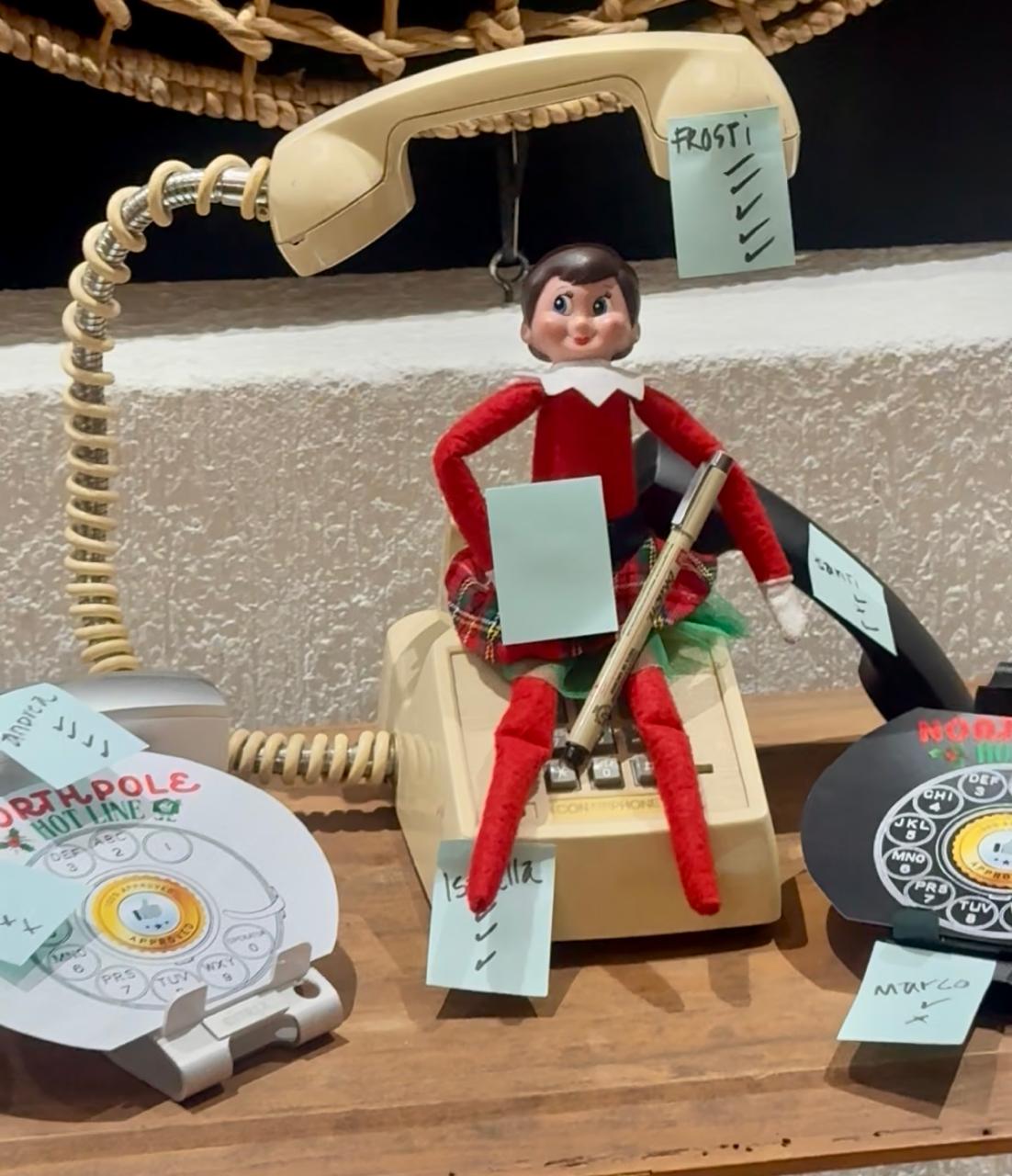 The Elf Hut Travesura North Pole Hot Line Vintage Tech