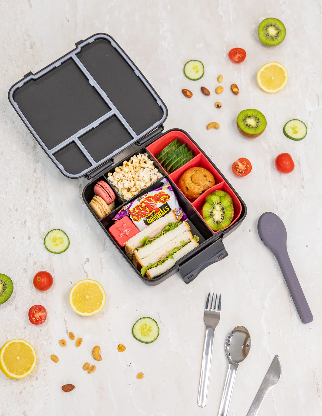 PREVENTA Lonchera MONTII Lunch Box FEAST NEGRO