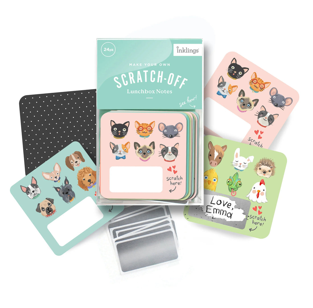 Tarjetas Lunchbox Inklings Animales Caritas (24 piezas)