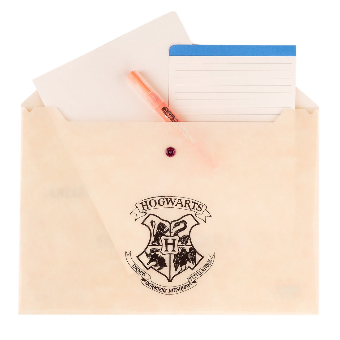 PRETTY NOTES  SOBRE A4 CON BOTON HARRY POTTER
