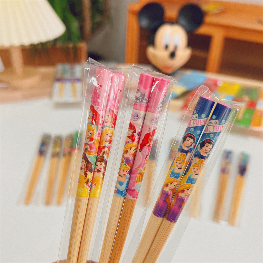 Paquete de Palillos Chinos - Chopsticks Princesas Disney 3 sets 18 cm