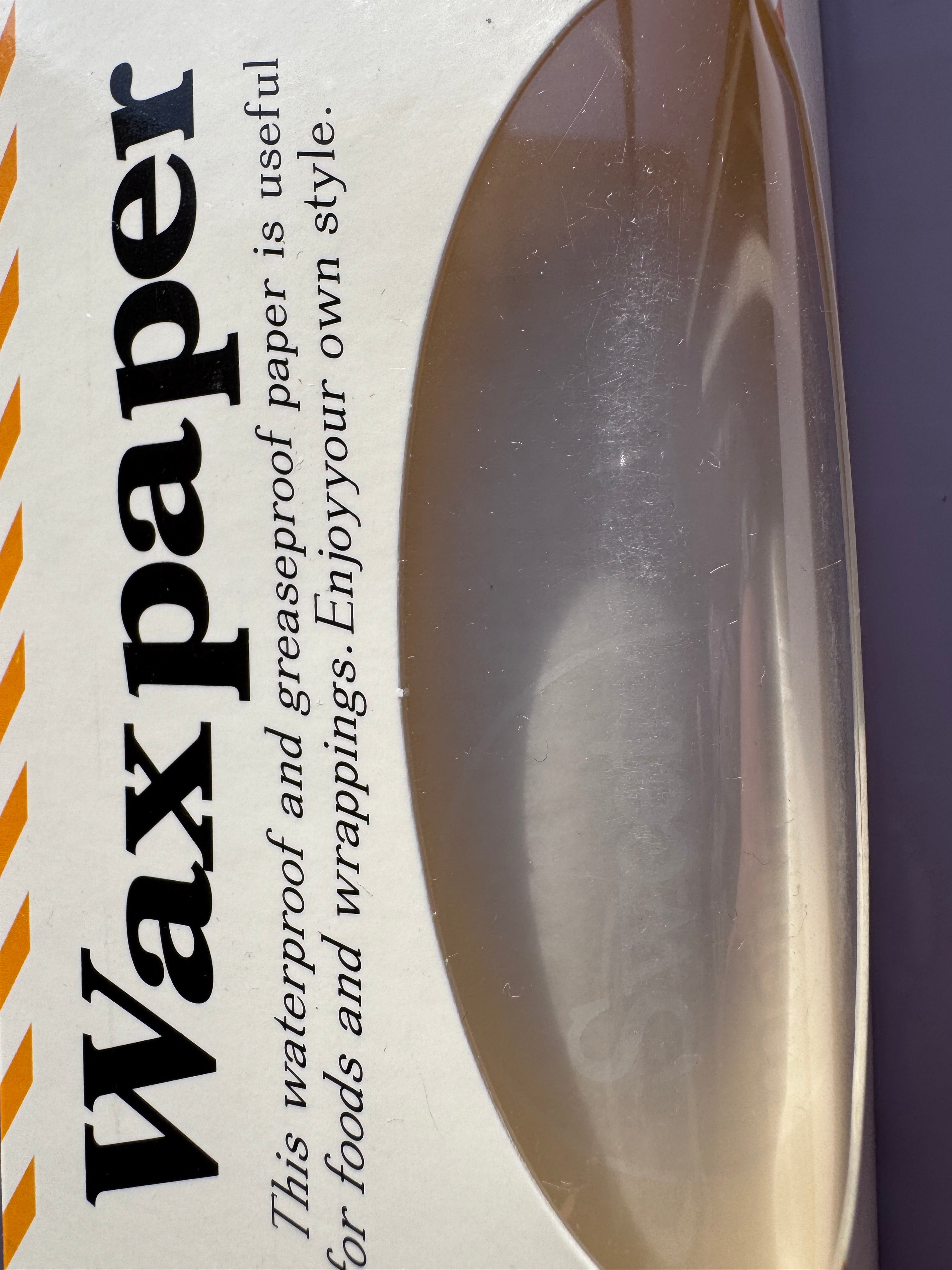 Papel Encerado Wax Paper Marca de Agua