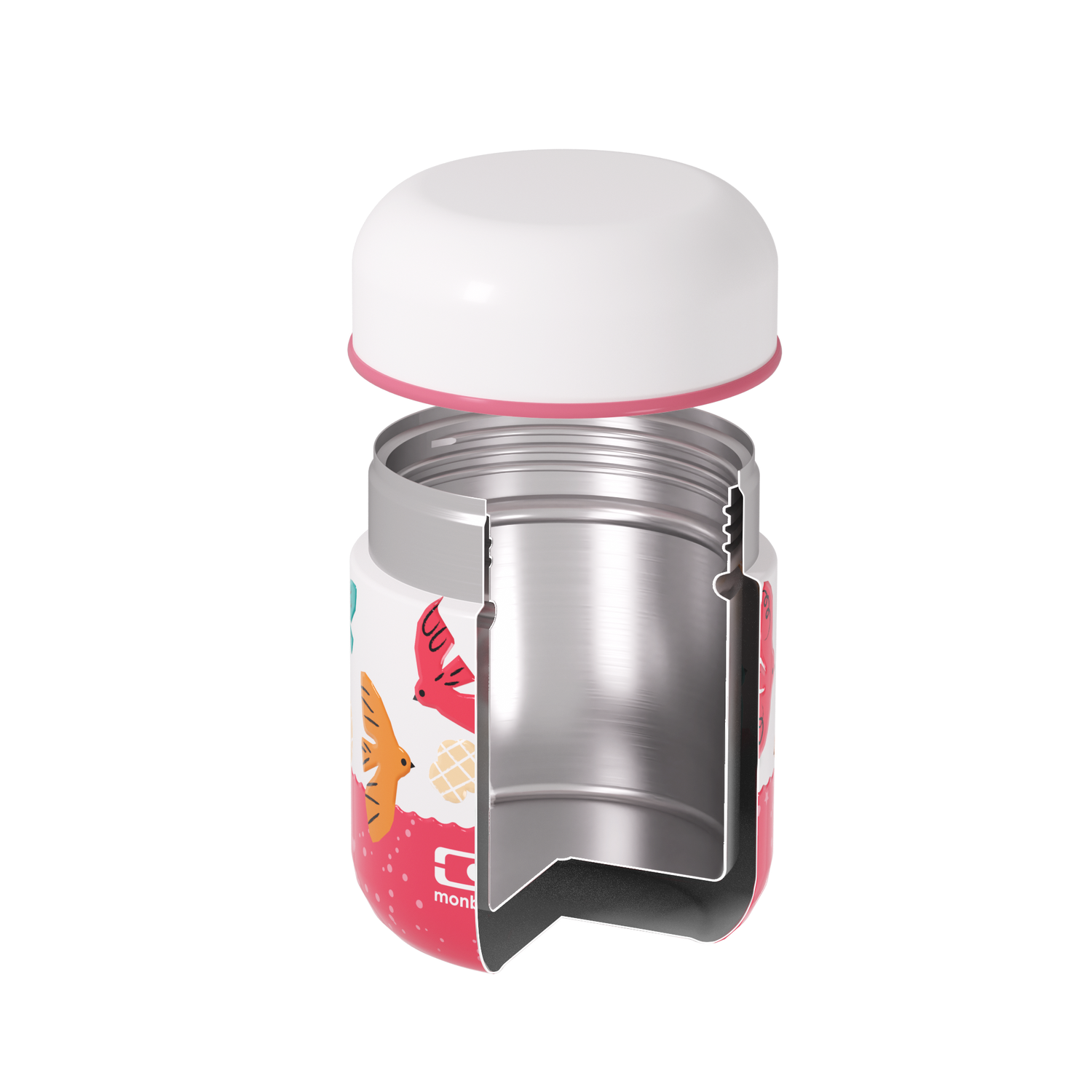 MONBENTO Termo Food Jar 280 ml Kids Aves