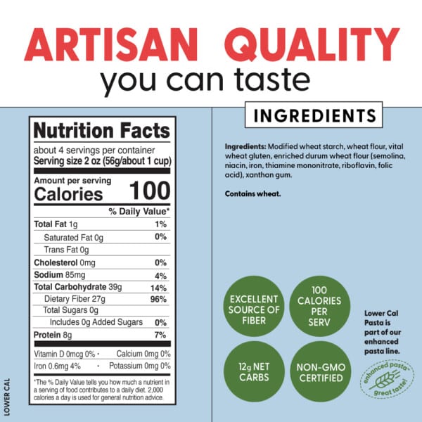 Pasta Pastabilities 226gramos LOWER CAL