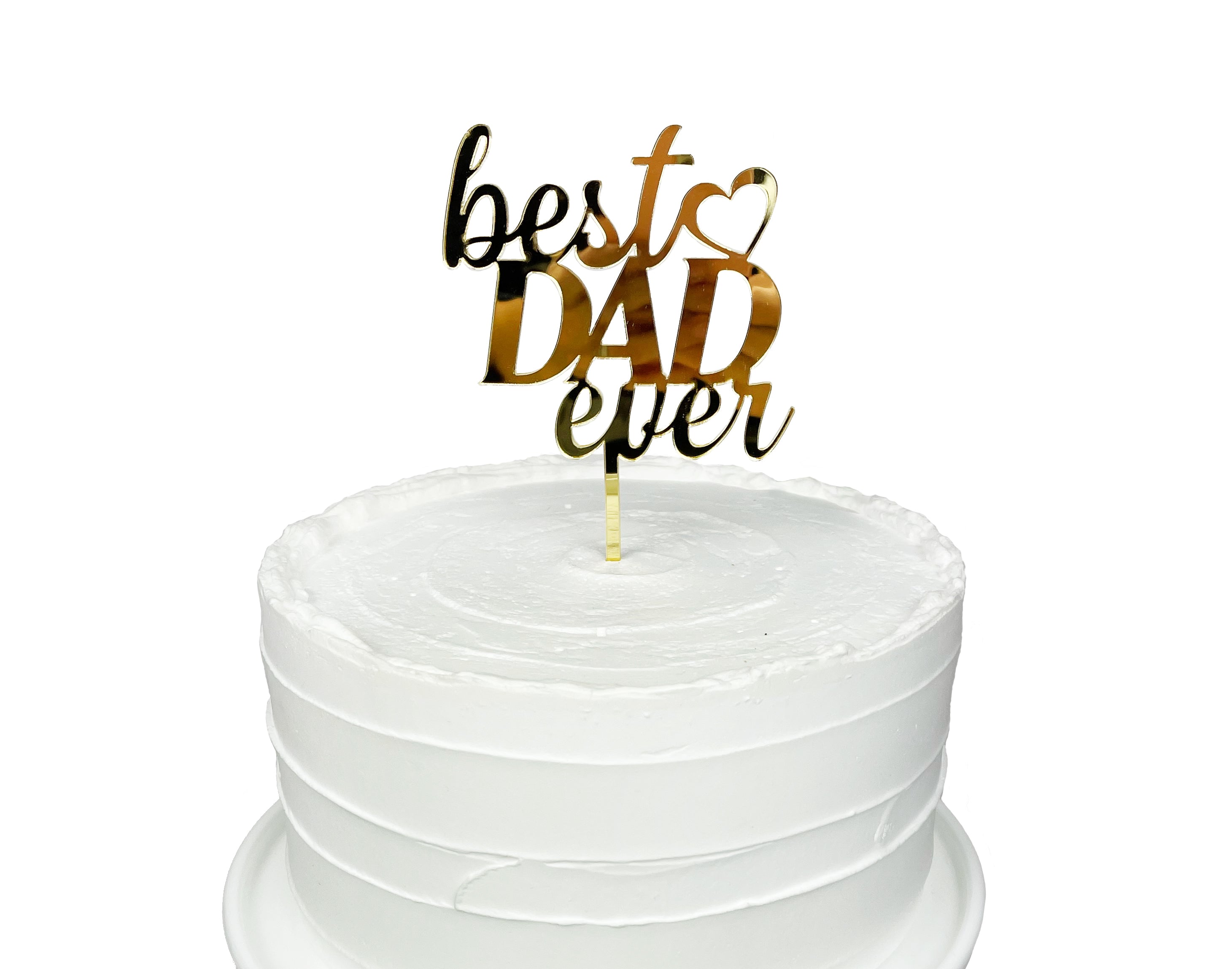 Cake Topper Acrílico Best Dad Ever