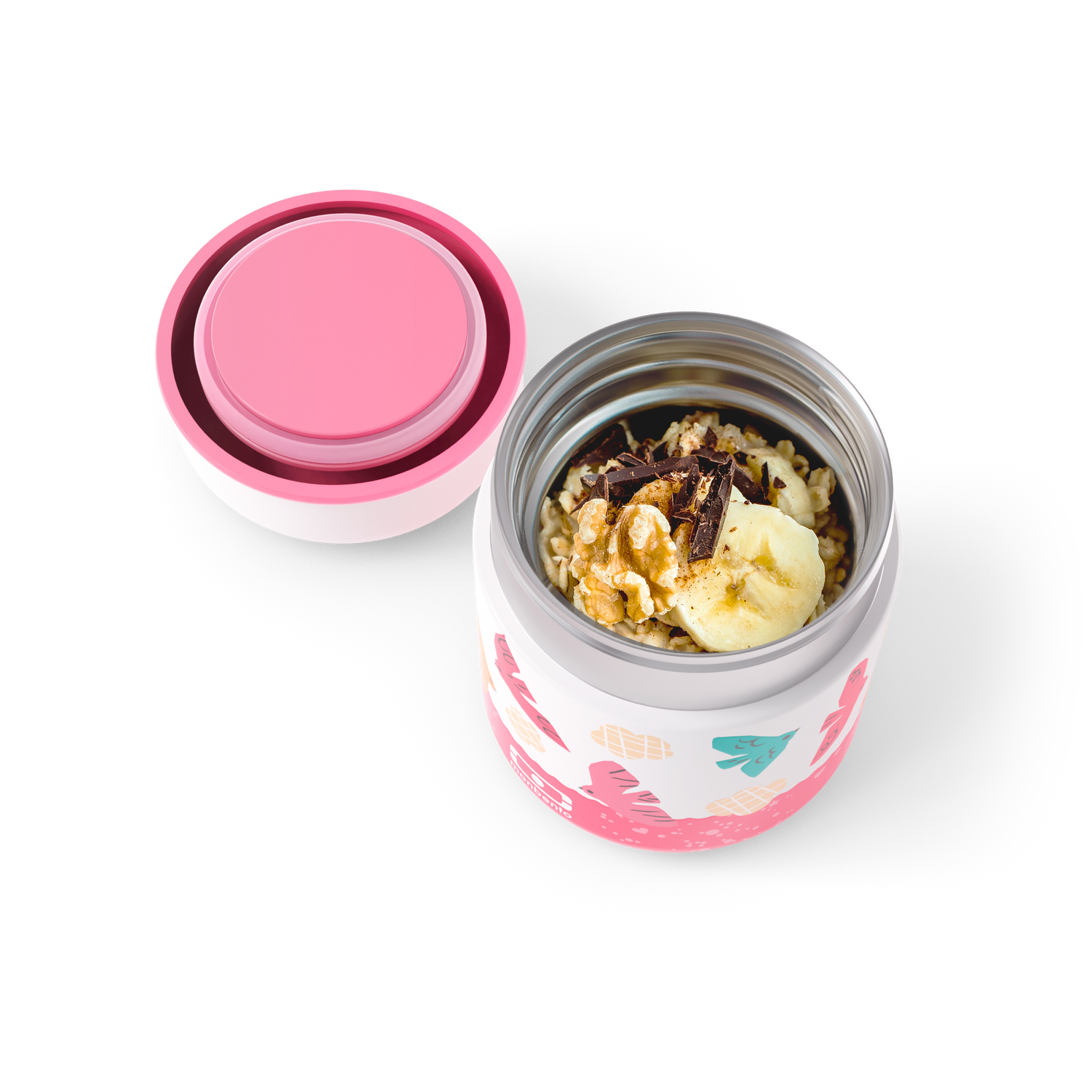 MONBENTO Termo Food Jar 280 ml Kids Aves