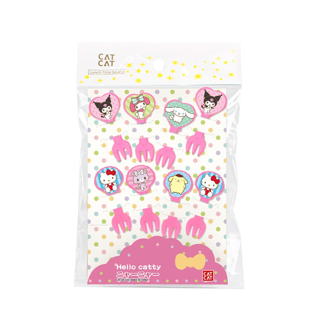 Mini tenedores Hello Kitty y sus amigos