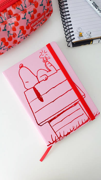 PRETTY NOTES SNOOPY  Mooving Notes A5 Tapa Dura Rayado