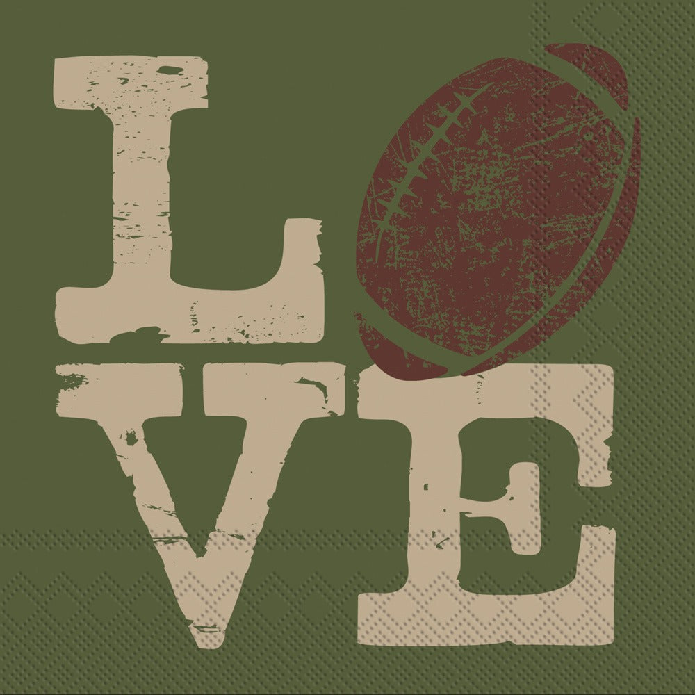 Servilletas LOVE Football Fever 20 pzs