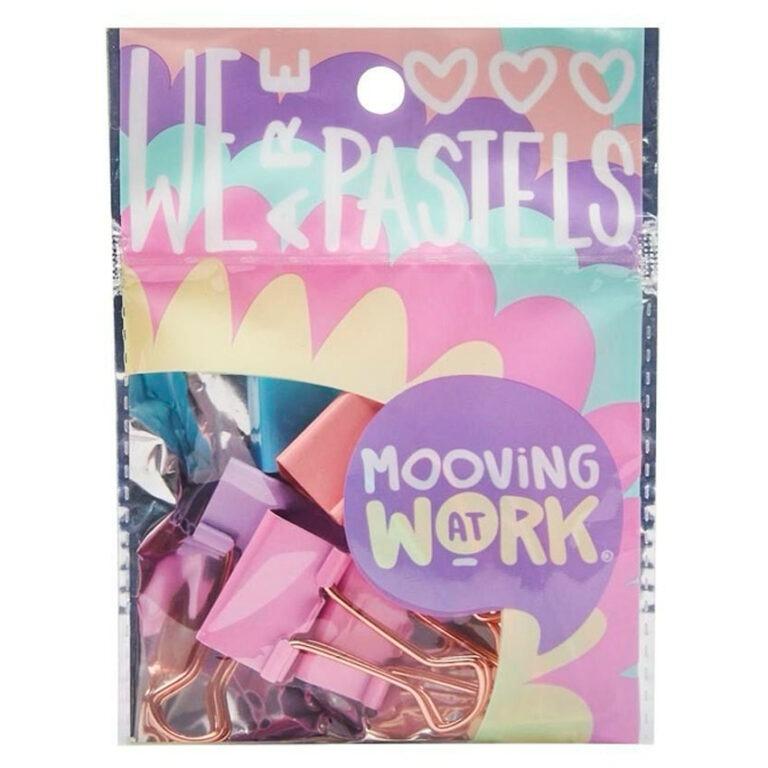PRETTY NOTES MAW - Pastel Binder Clips 25 mm 6 u.