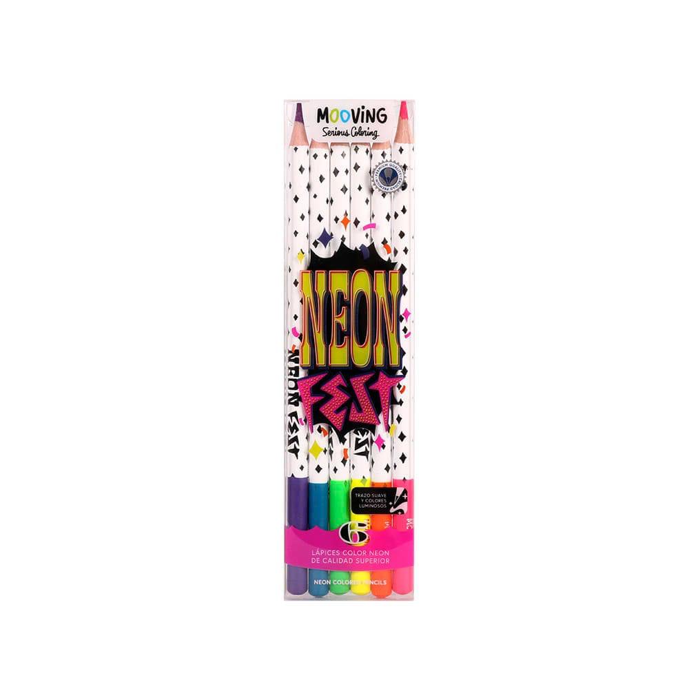 PRETTY NOTES Lapices Neon x 6
