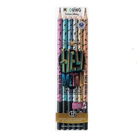 PRETTY NOTES  Lapices Metalizados x 6