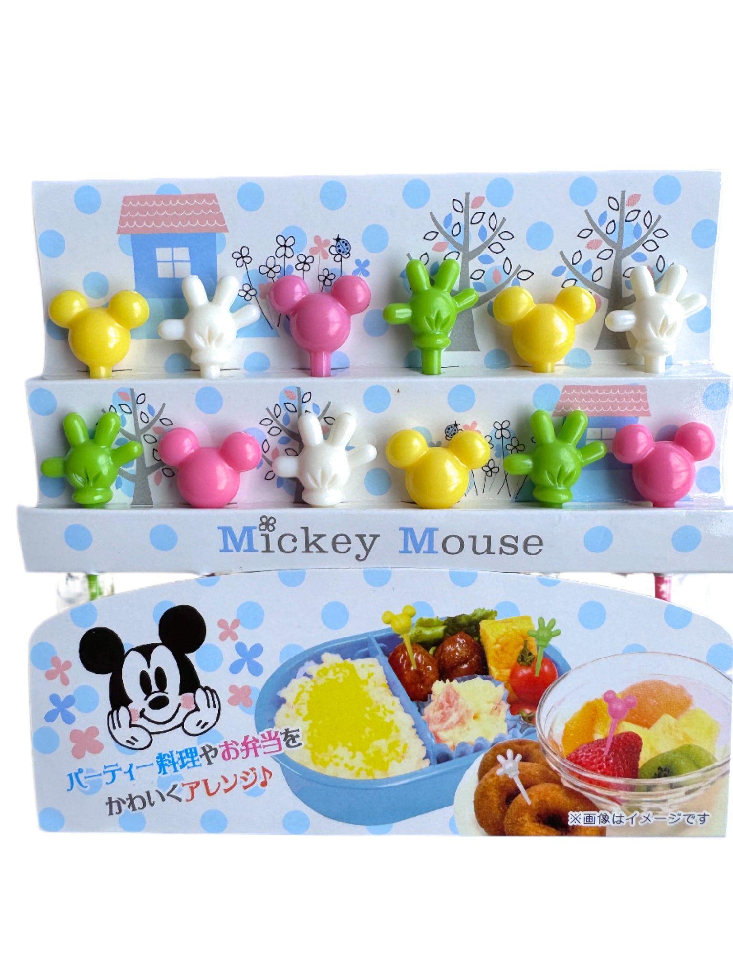 Disney Palillos Mickey Mouse y Minnie Verde Rosa