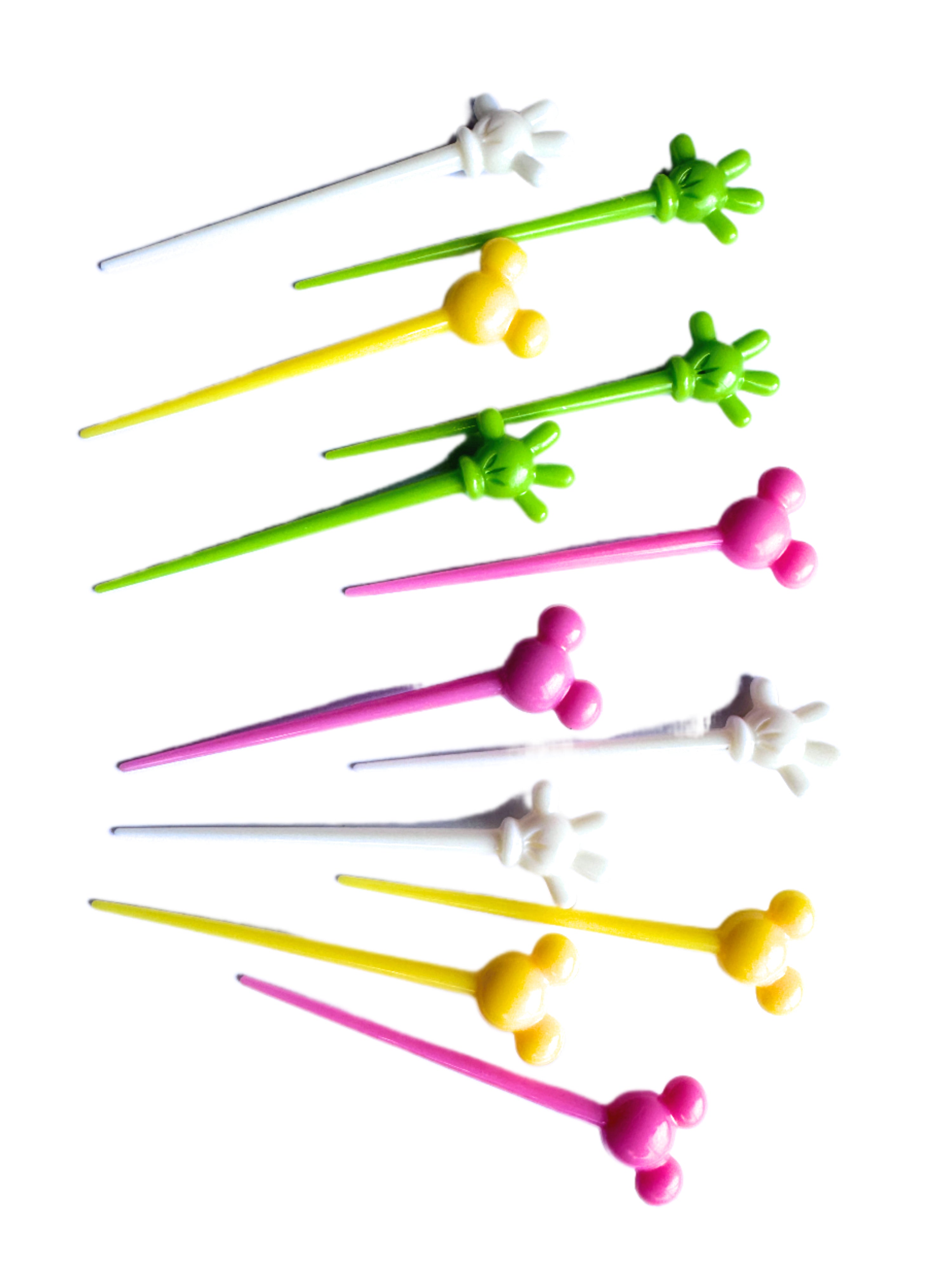 Disney Palillos Mickey Mouse y Minnie Verde Rosa