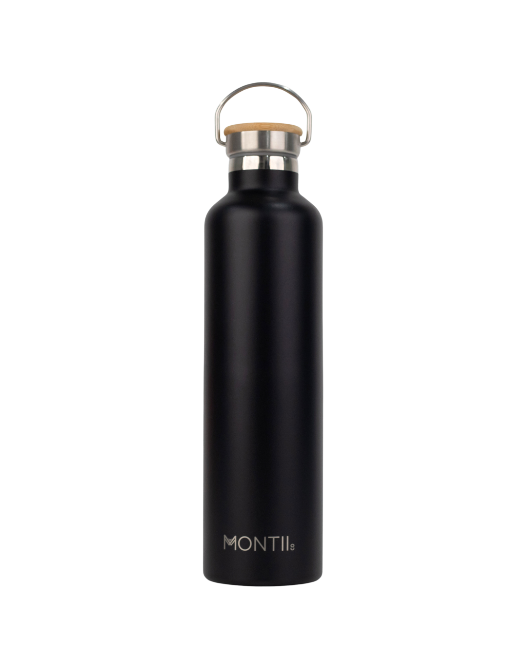 Botella MONTII 1 Litro Acero Inoxidable Negro