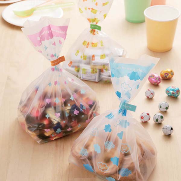 Bolsas desechables Candy Bag Home Nubes y más para snacks incluye stickers
