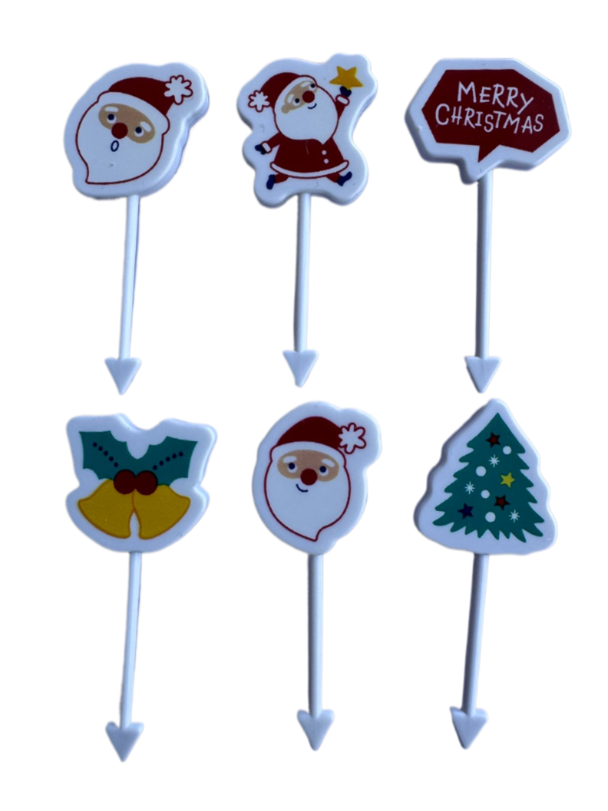 Palillos Navidad Campanas Merry Christmas