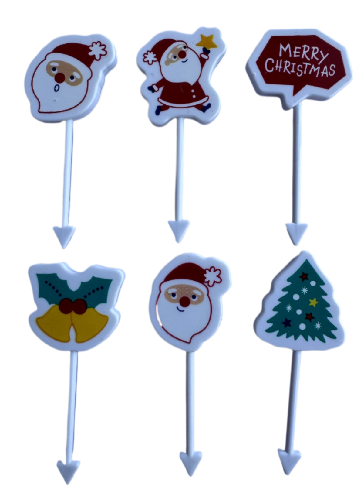 Palillos Navidad Campanas Merry Christmas