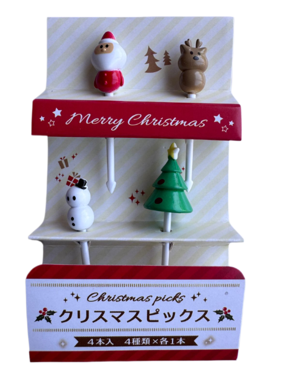 Palillos Santa 3D Navidad