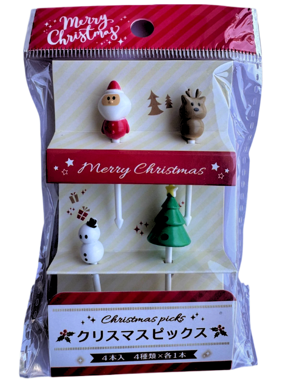 Palillos Santa 3D Navidad