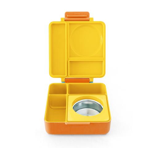 Lonchera Térmica Omiebox Bento Box con Aislamiento Térmico Amarilla