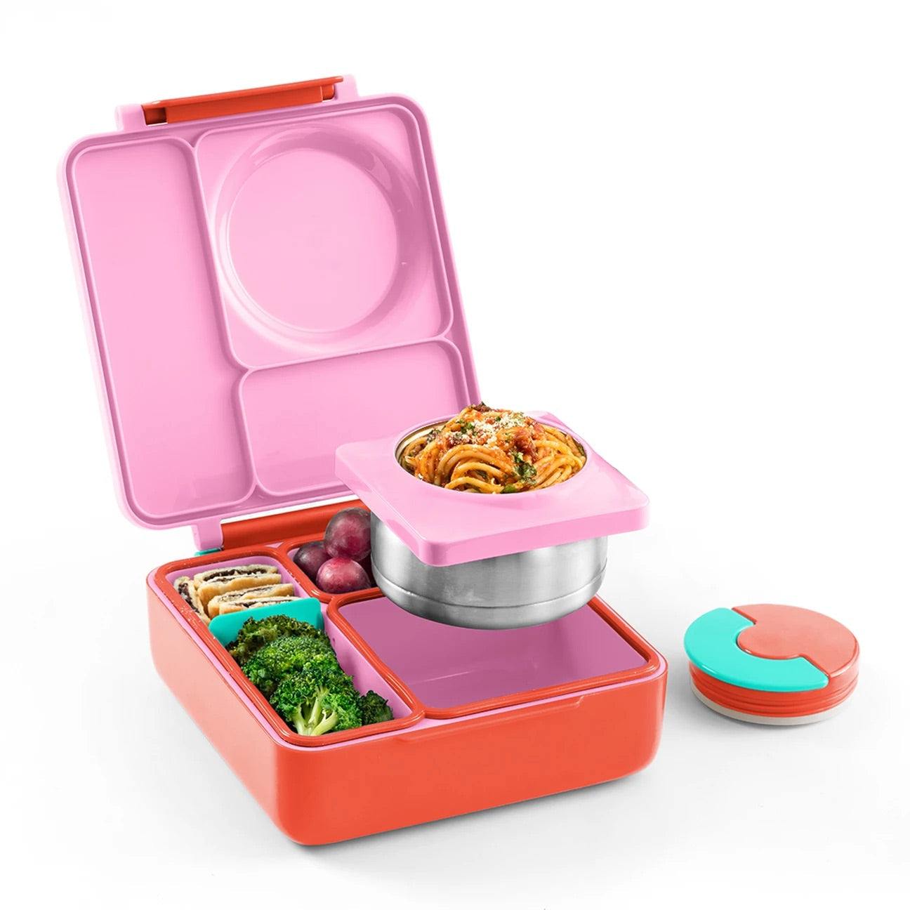 Lonchera Térmica Omiebox Bento Box con Aislamiento Térmico Rosa