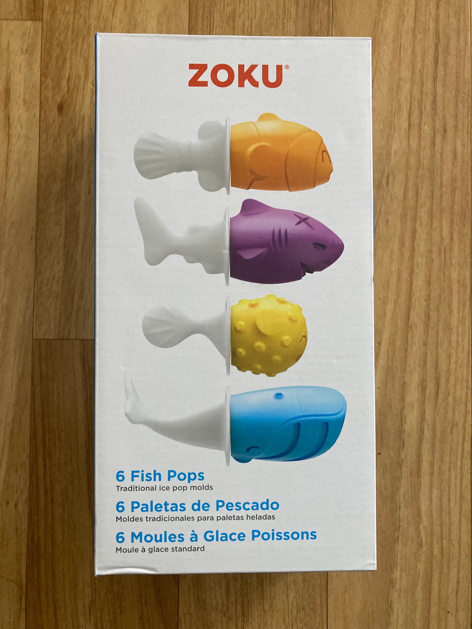 Moldes para paletas Zoku Ice Pops Peces