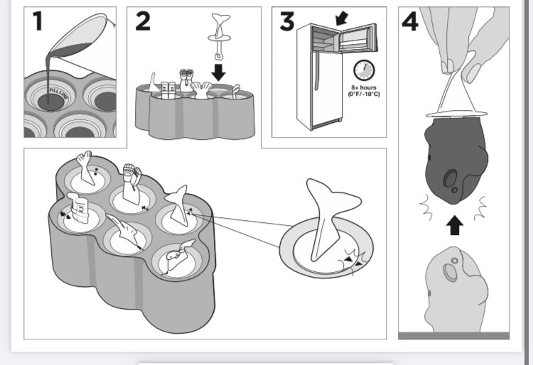 Moldes para paletas Zoku Polar Ice Pops