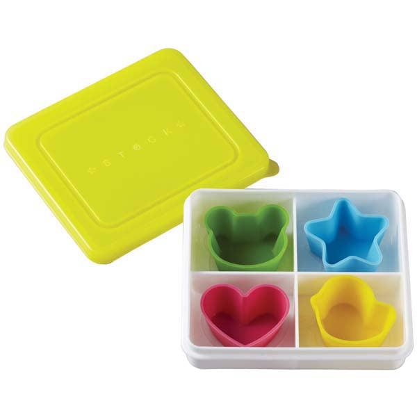 Set de cups de silicon con caja