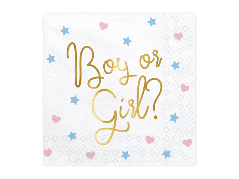 Servilletas Party Gender Reveal Boy or Girl