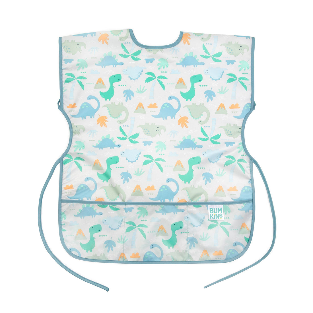 Babero Manga Corta Smock Bumkins Impermeable Dinos