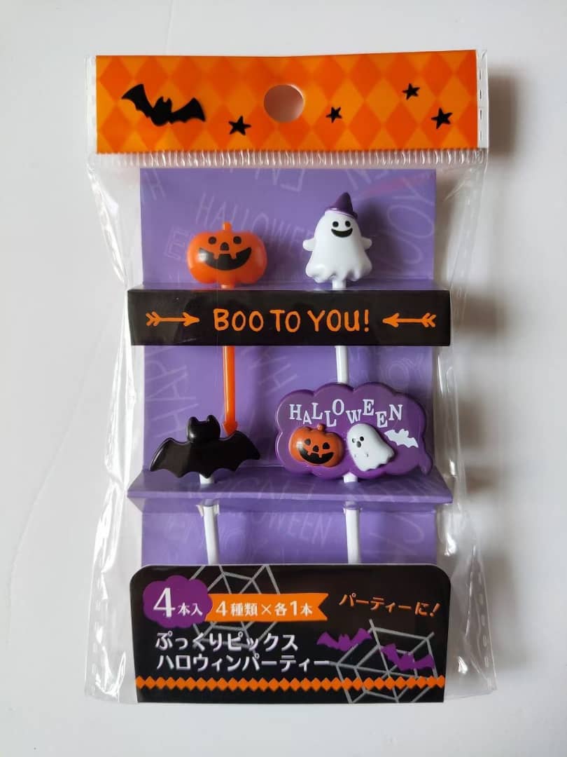 Palillos Halloween Fantasma y Calabaza